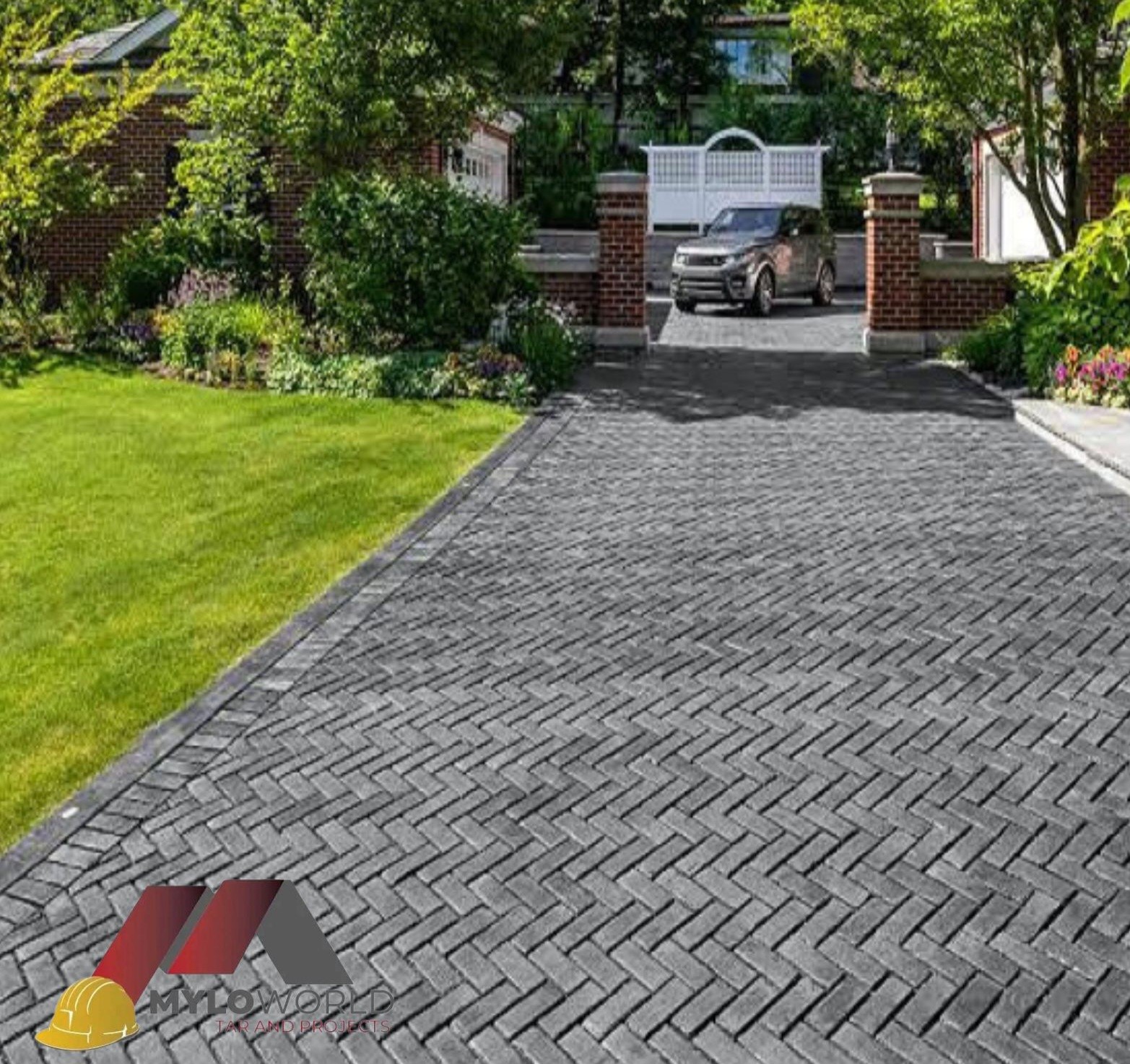 Brick paving