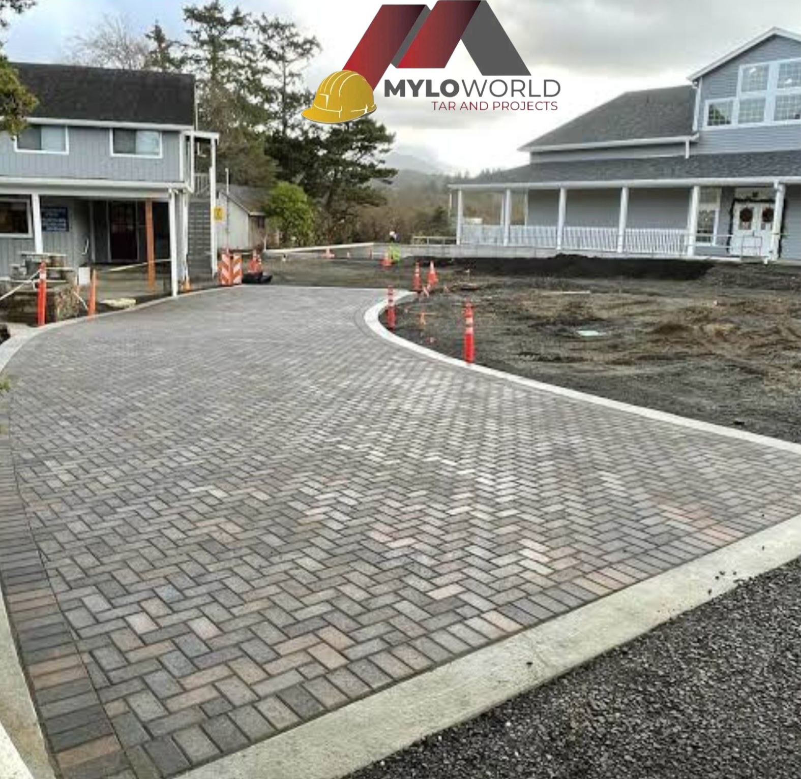 Brick paving